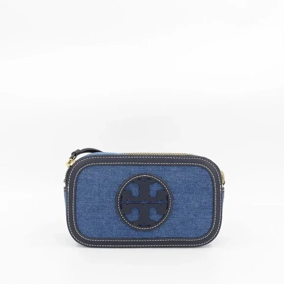 Tory Burch Miller Denim Mini Crossbody Bag Denim Multi OS - Picture 5 of 16